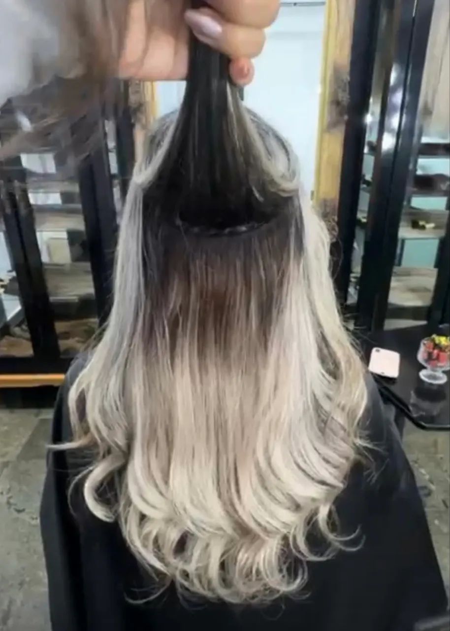 Mega hair loiro - cabelo humano - Foto 4