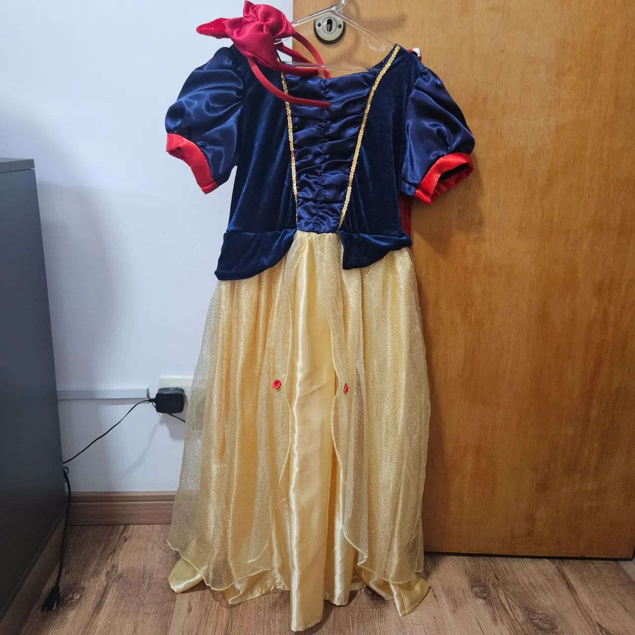 Vestido infantil branca de neve 