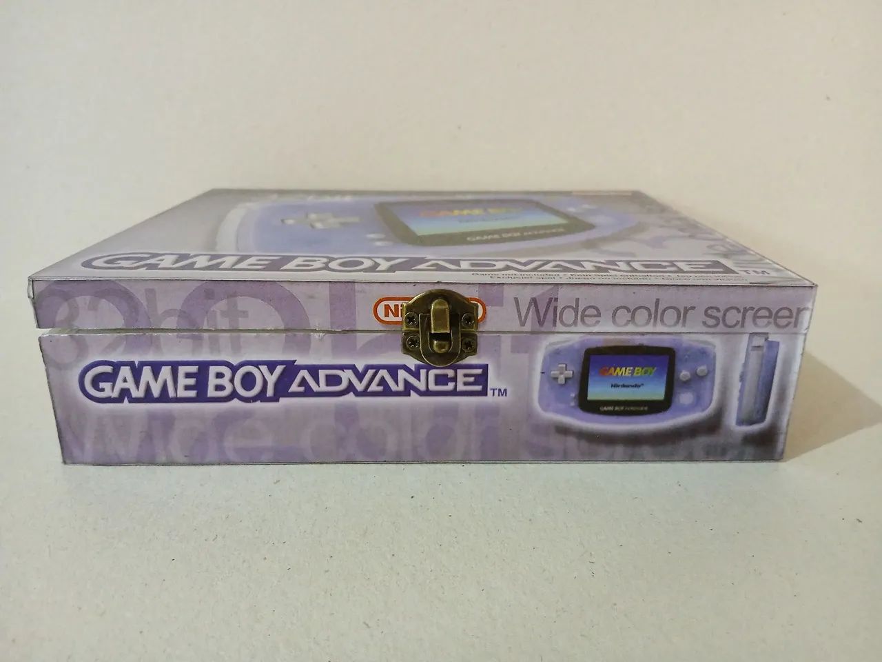 Caixa organizadora Game Boy Advance em madeira.  - Foto 4