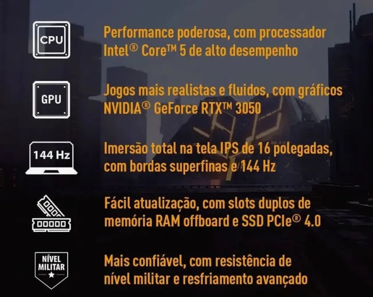 Notebook gamer Asus TUF gaming com nota fiscal e caixa  - Foto 3