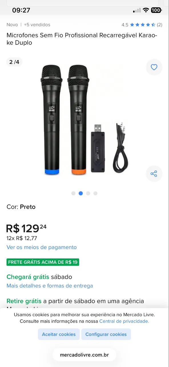 Microfone Bluetooth 