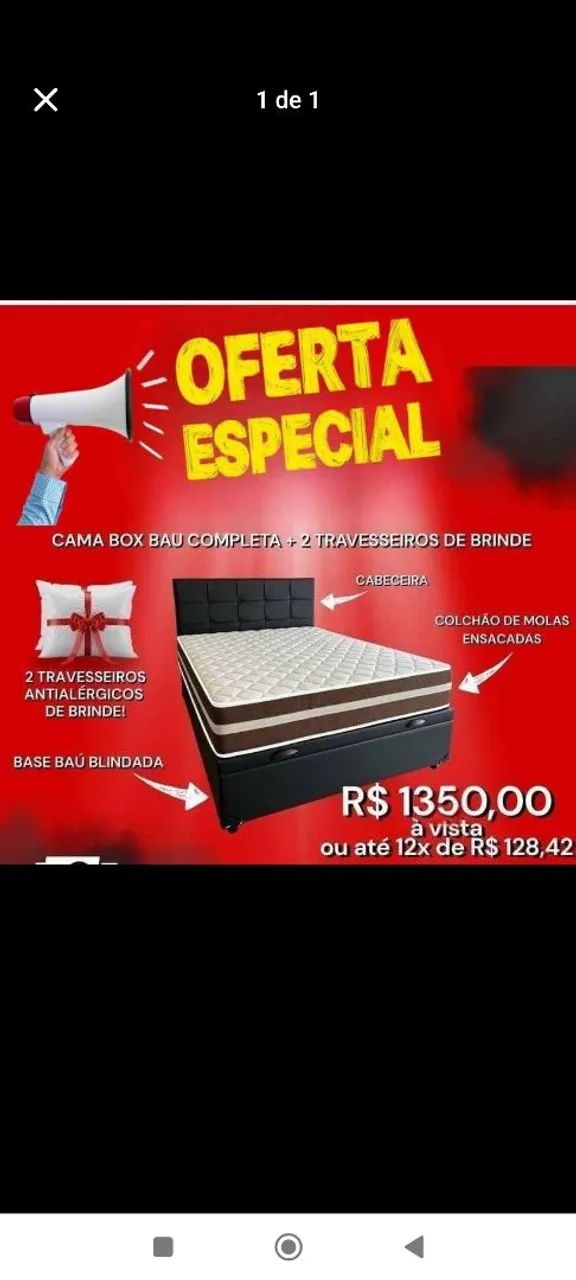 Cama casal completa 