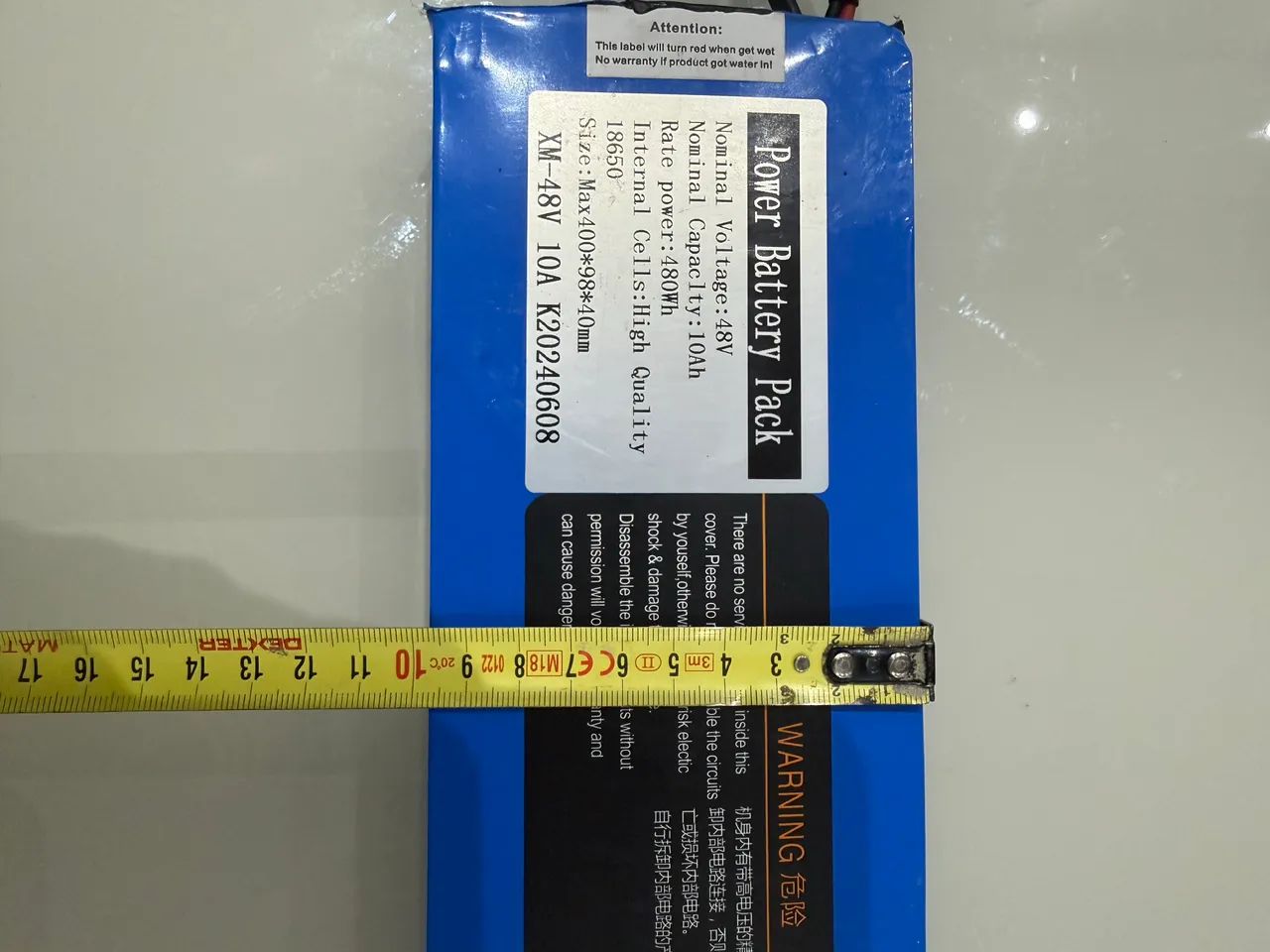 Bateria 48V 10Ah - 480Wh para bicicleta elétrica / veículo elétrico - Foto 4