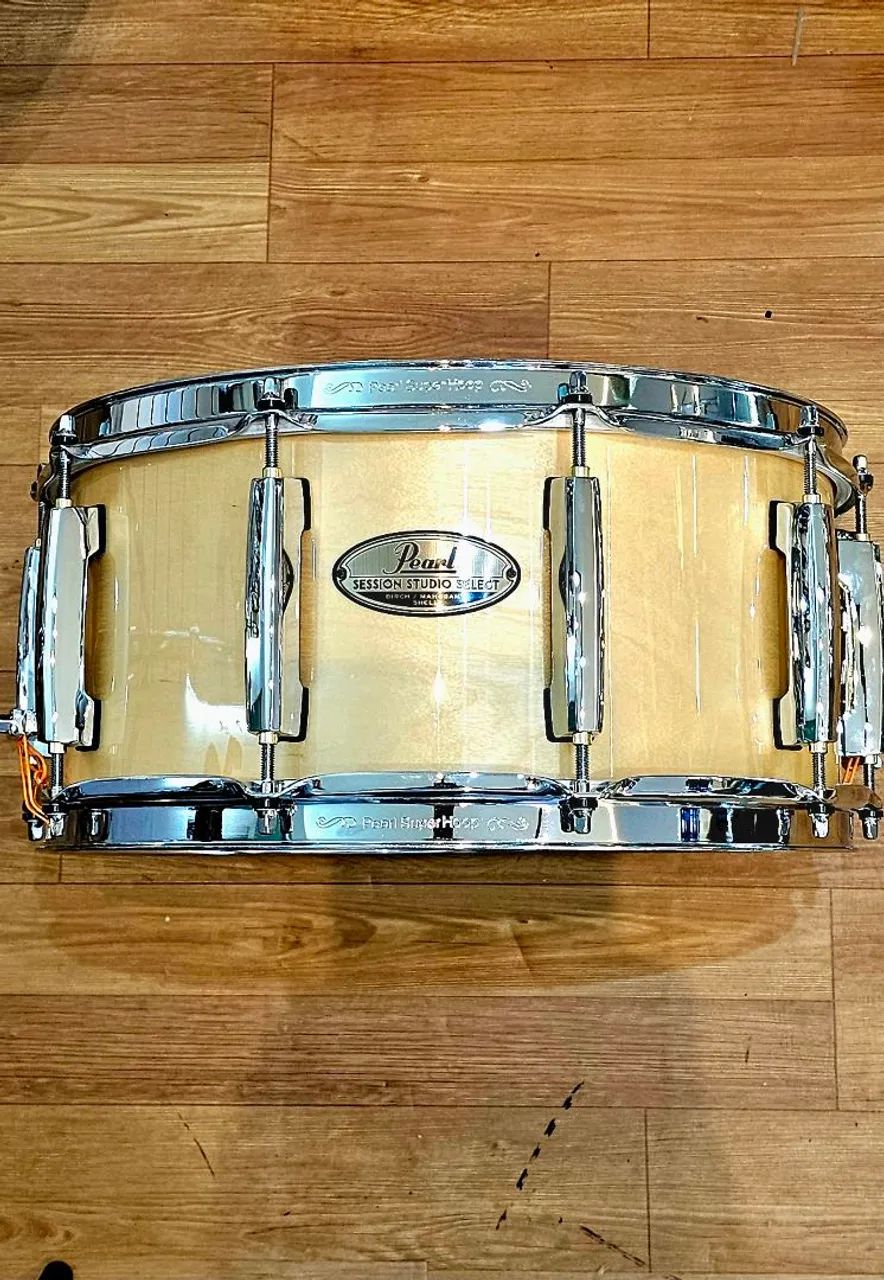Caixa Pearl Session Studio Select Natural Birch 14x6.5" - Foto 3