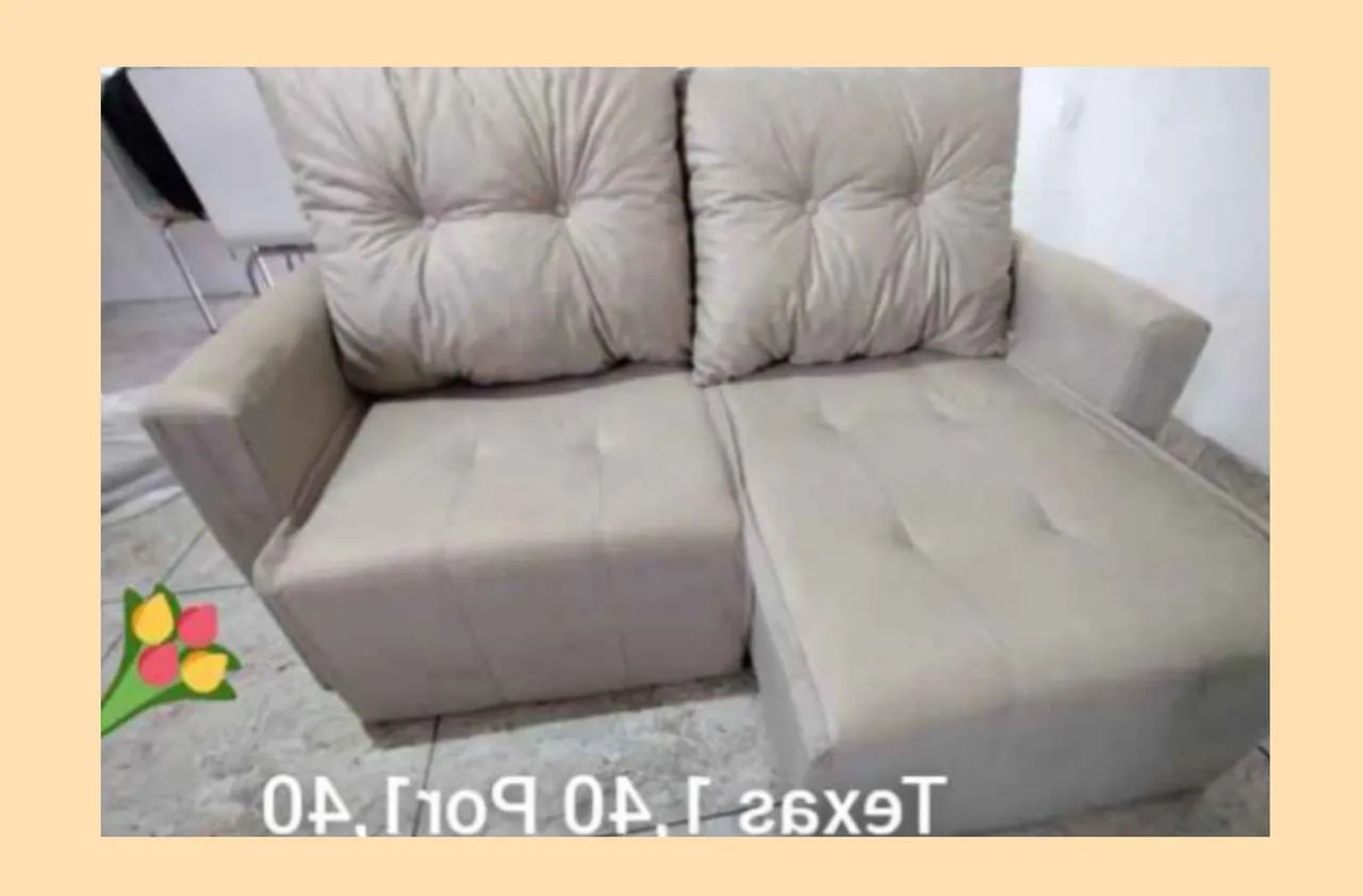 MINI SOFÁ RETRÁTIL DE FÁBRICA 2 LUGARES (PAGAMENTO NA ENTREGA ?) - Foto 3