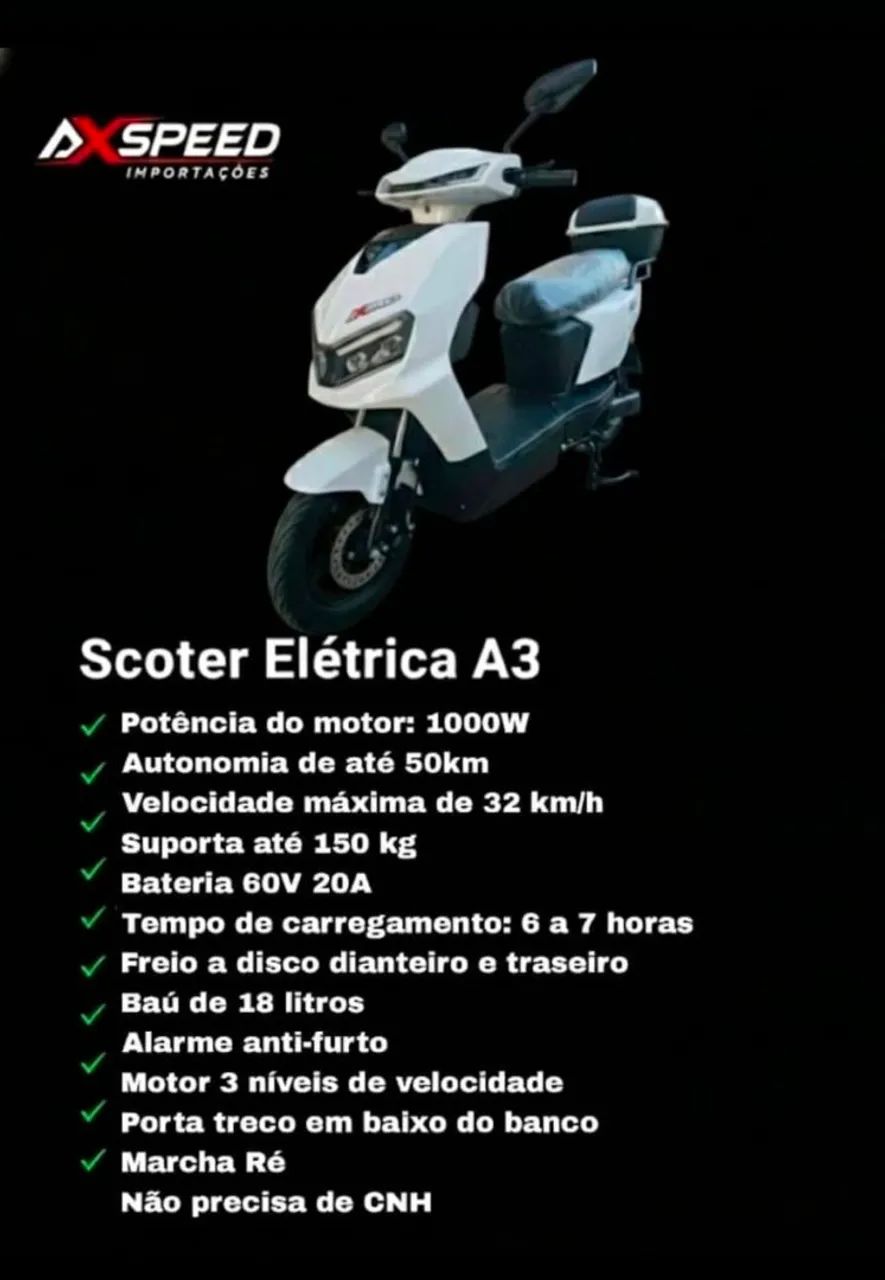 Scooter Eletrica AXSPEED A3 / B2 / B1 / Lite - Foto 3