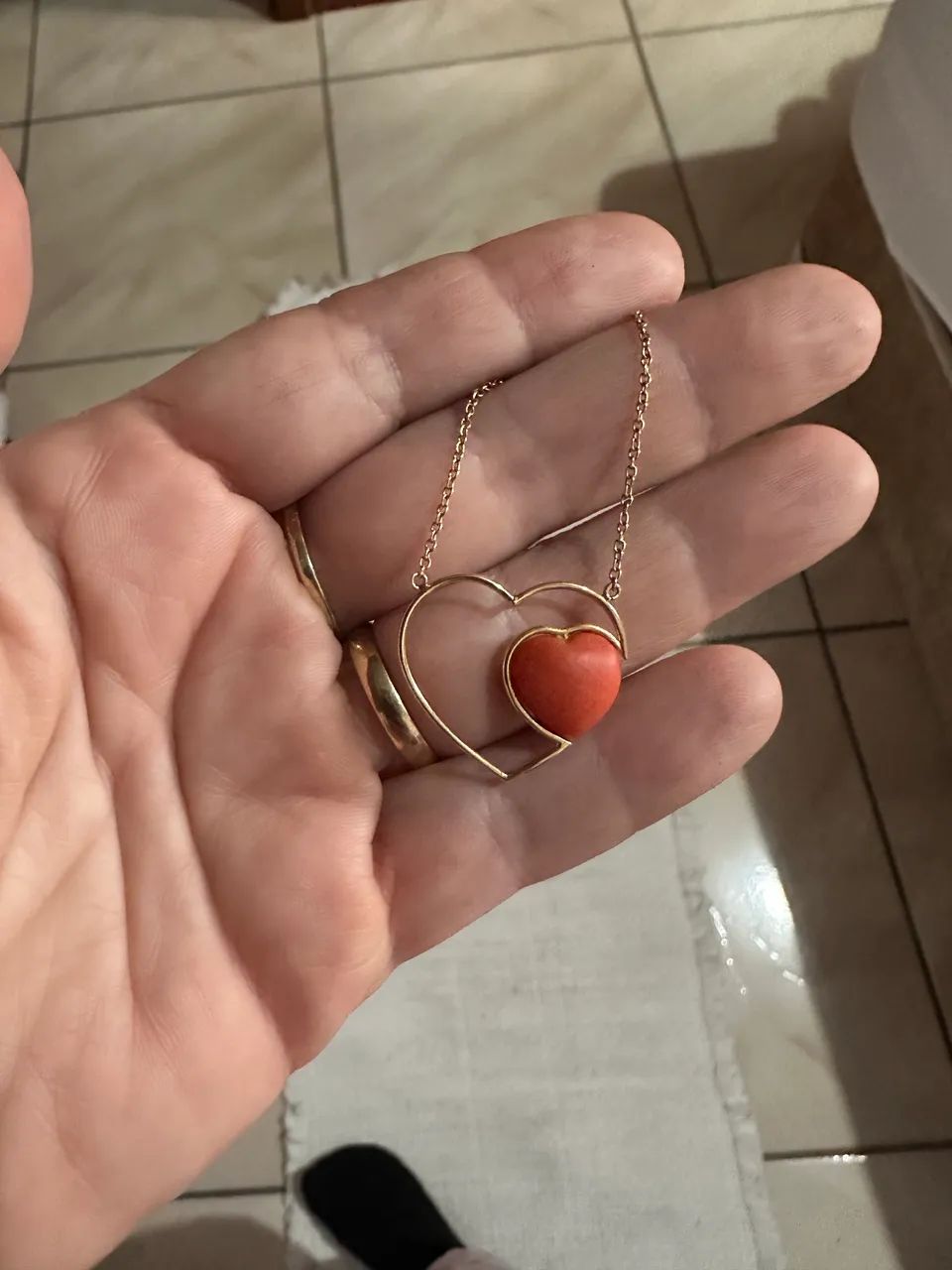 Linda gargantilha ouro 18k