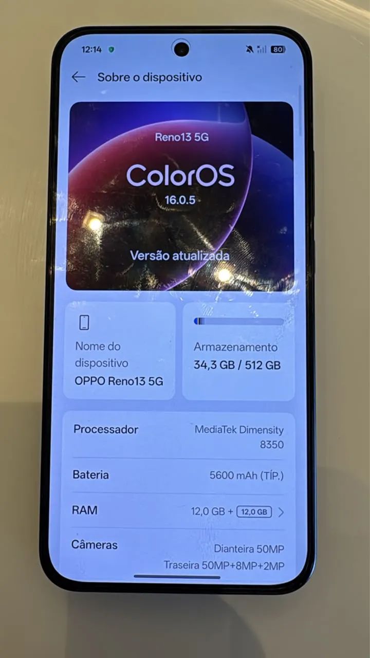 Celular opo   Reno13 24 GB  - Foto 5
