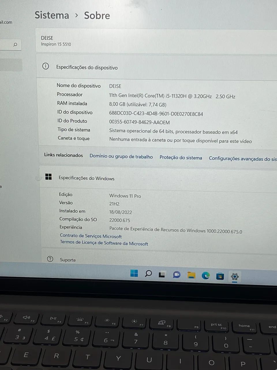 Notebook Dell inspiron 15 5510 novo - Foto 3