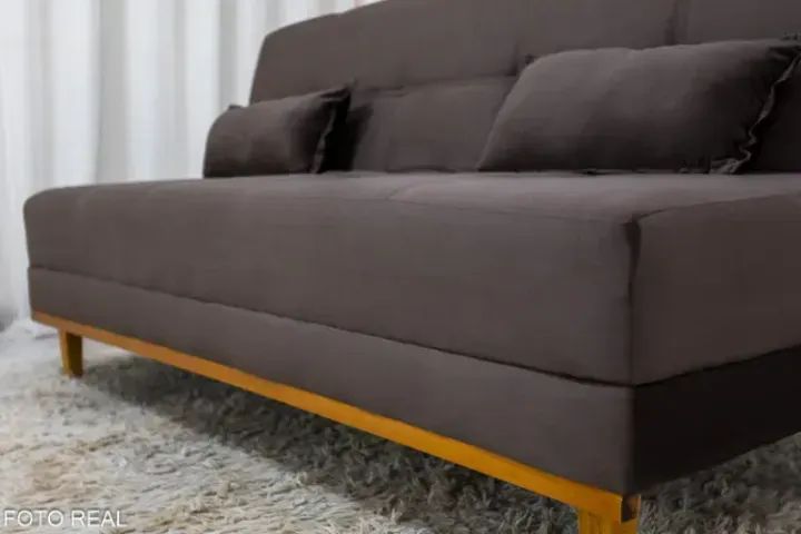 Sofá Cama Aurora Marrom (FRETE GRÁTIS) - Foto 4