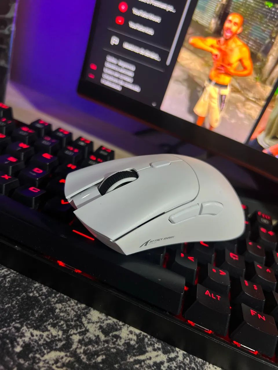 Mouse Gamer Sem Fio Attack Shark R1