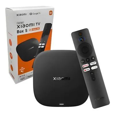 Xiaomi TV-Box S 3ª Geração (3rd Gen) 4k Ultra Hd, 32gb, Wi-fi 6, Dolby Audio, Google Tv<br>