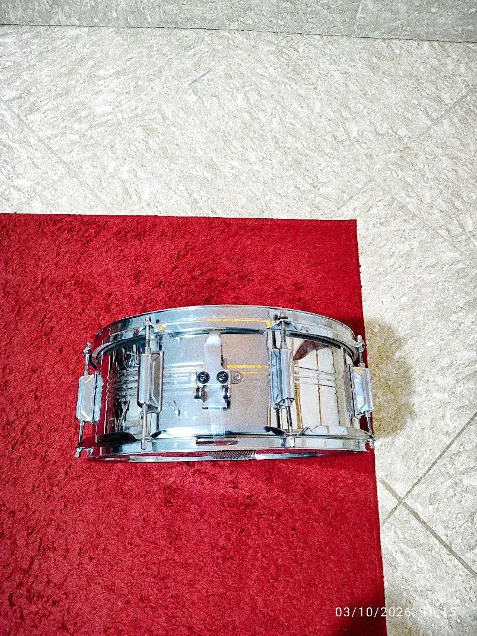Caixa de bateria 14 polegadas 8 afinaçãoem aço usada  semi nova  - Foto 4