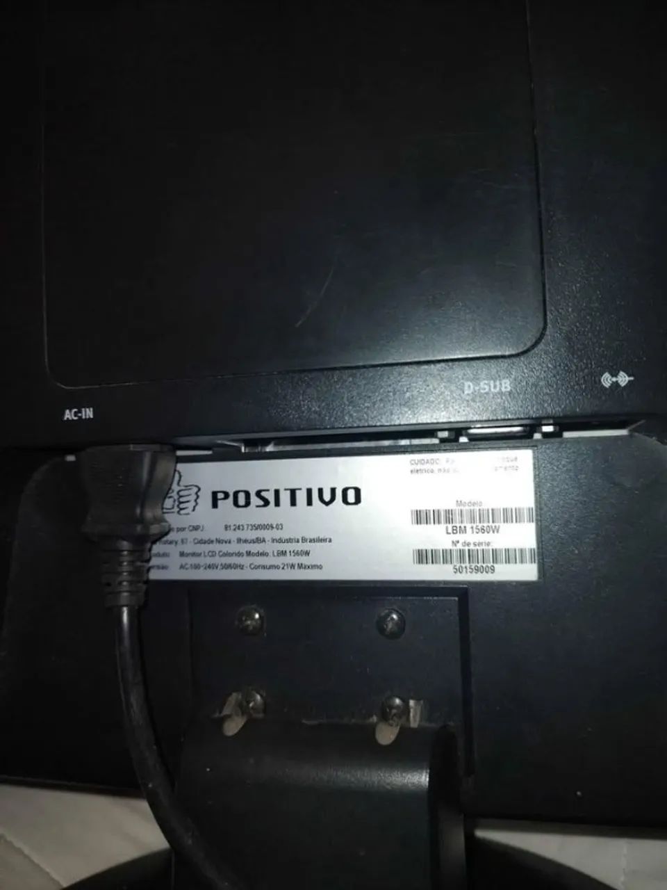 Monitor 15 polegadas POSITIVO LCD 1560W widescreen - Foto 3