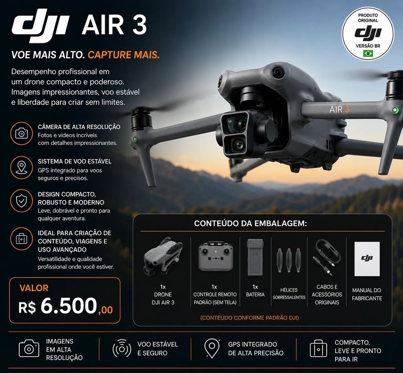 Drone Dji Air 3 standard 