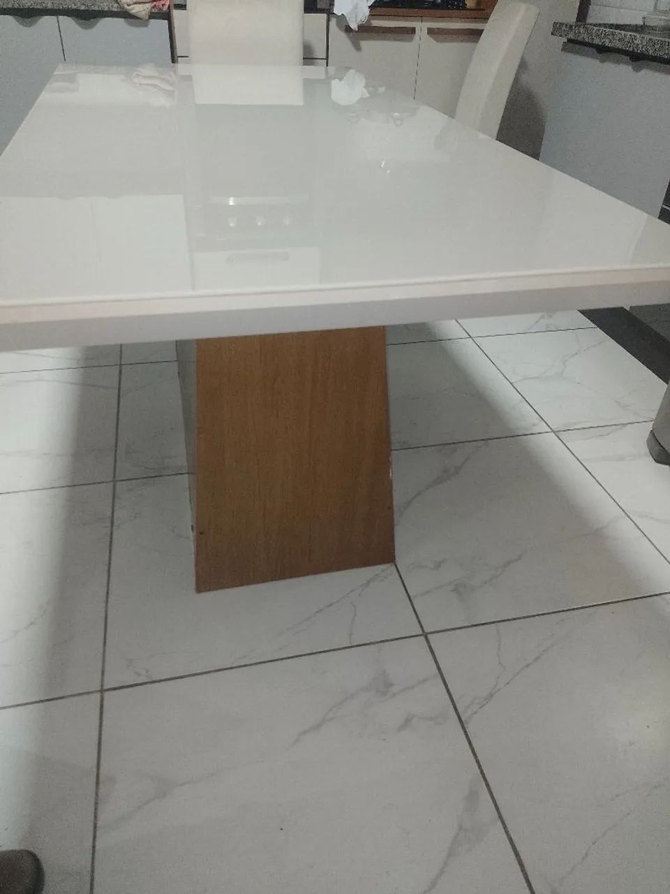 Mesa com tampo de vidro - Foto 2