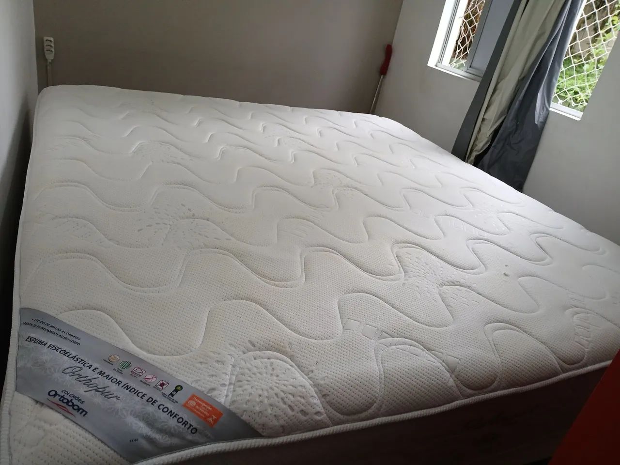 Conjunto cama king baú com colchão  - Foto 3