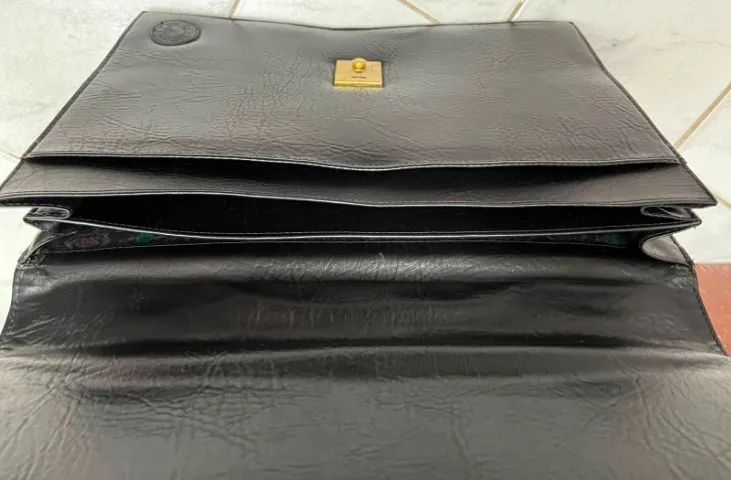 Elegante pasta executiva em couro TEX  - pouquíssimo utilizada - Foto 5