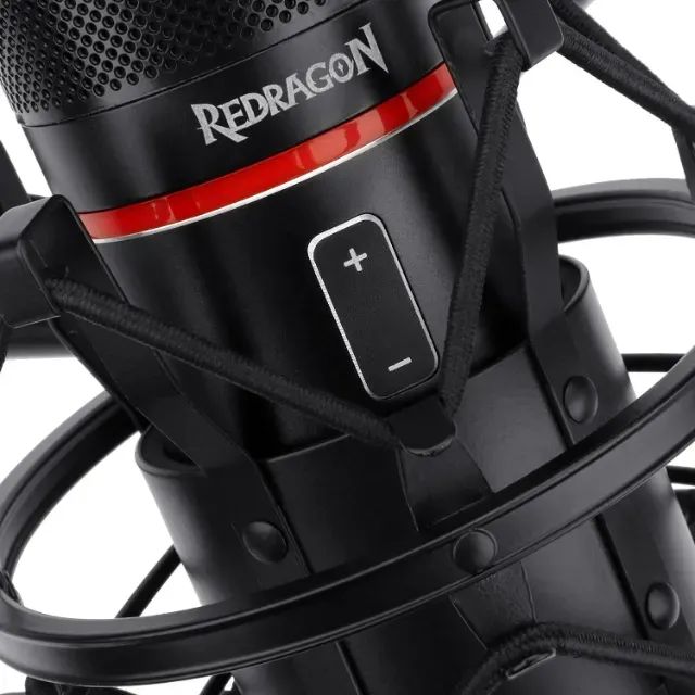 Microfone Redragon Blazar GM300 USB Seminovo com Tripé - Foto 3