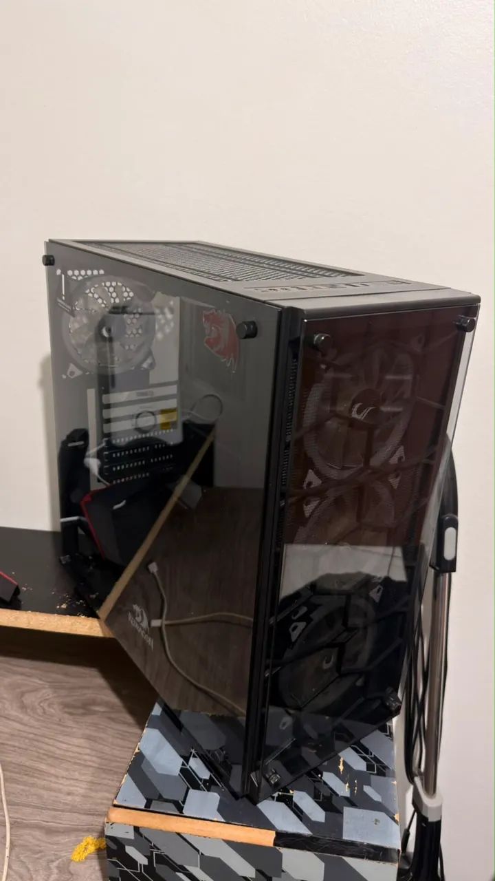Gabinete Gamer Wheel Jack Black + 6 fans e controladora - Foto 4