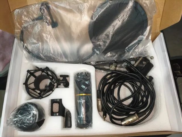 MICROFONE WAVER BM-800 STUDIO + PHANTOM POWER 48V + ADAPTADOR USB - Foto 4