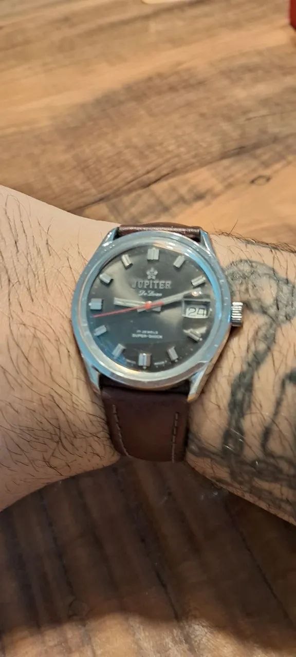 Relógio automático vintage Citizen Technos Titus Jupiter e Sandoz - Foto 3