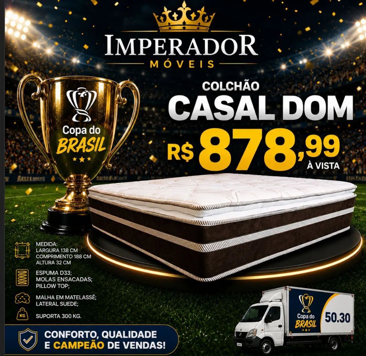 Colchão Casal Dom