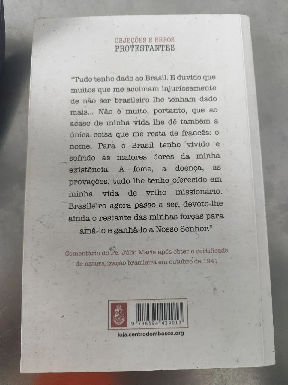 Objeções e erros protestantes 