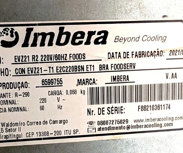 Freezer vertical comercial Imbera EVZ21 220V (2021) - Foto 4