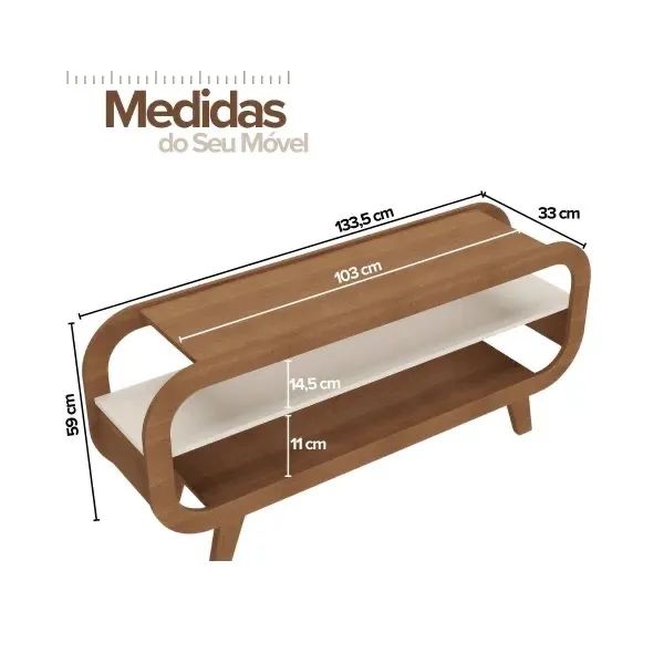 Rack para Tv até 50 polegadas MODERNO novo Promoção  - Foto 3
