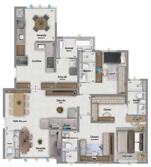 PLANTA 134m²