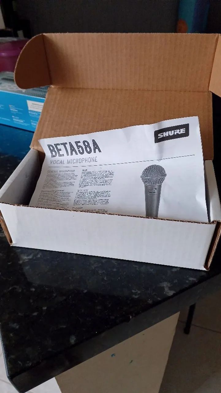 MICROFONE SHURE BETA 58A ORIGINAL ? NUNCA USADO! - Foto 5
