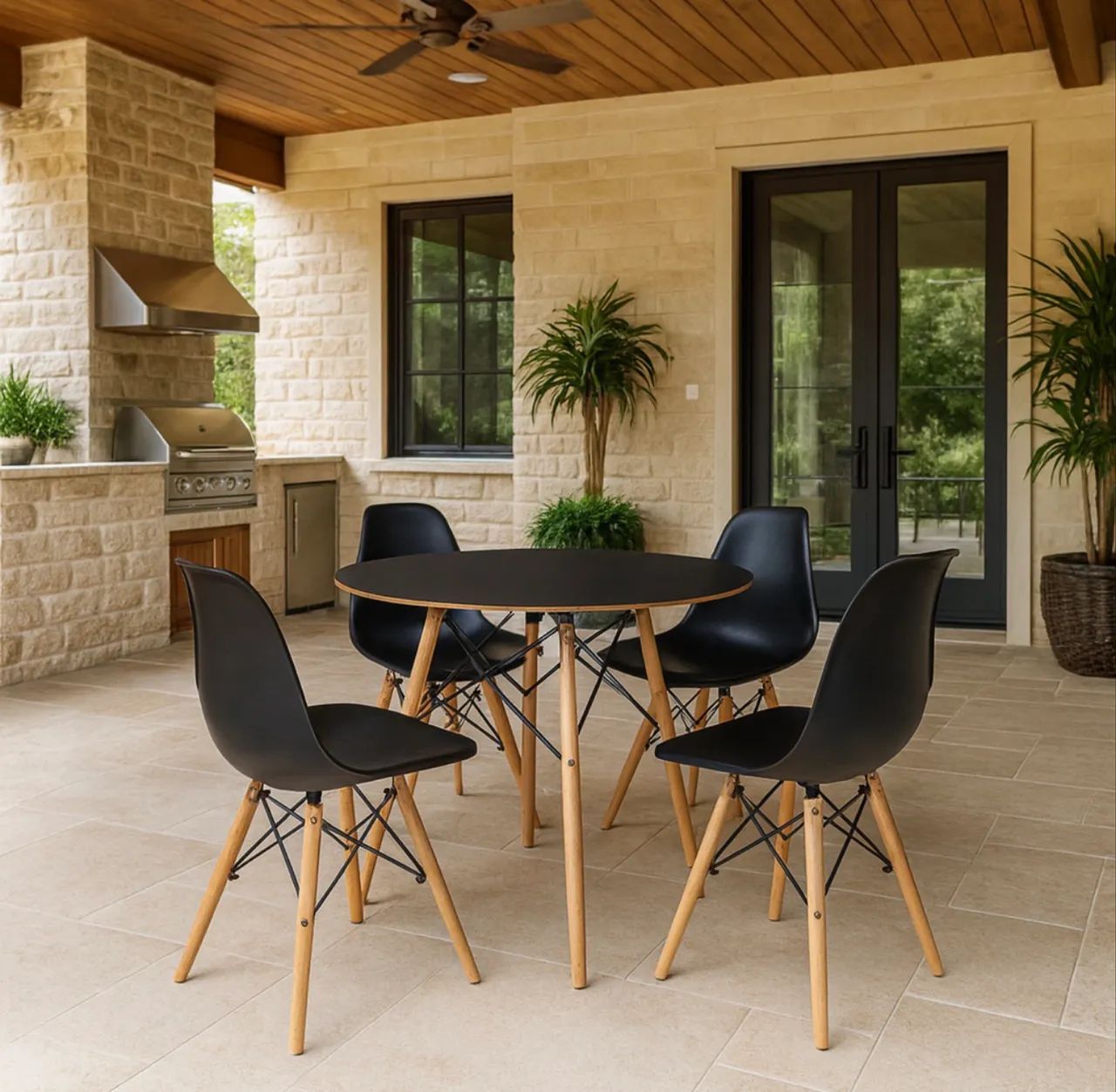 Conjunto Mesa + 4 cadeiras 