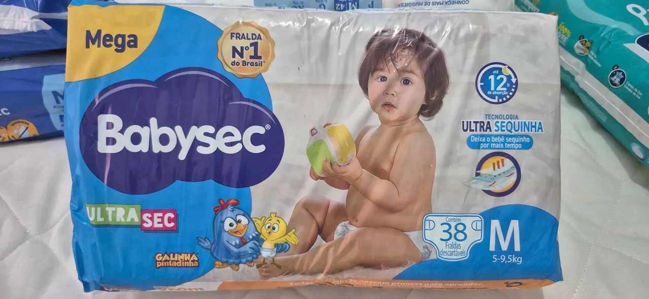Fralda Babysec Ultrasec M 38 unidades