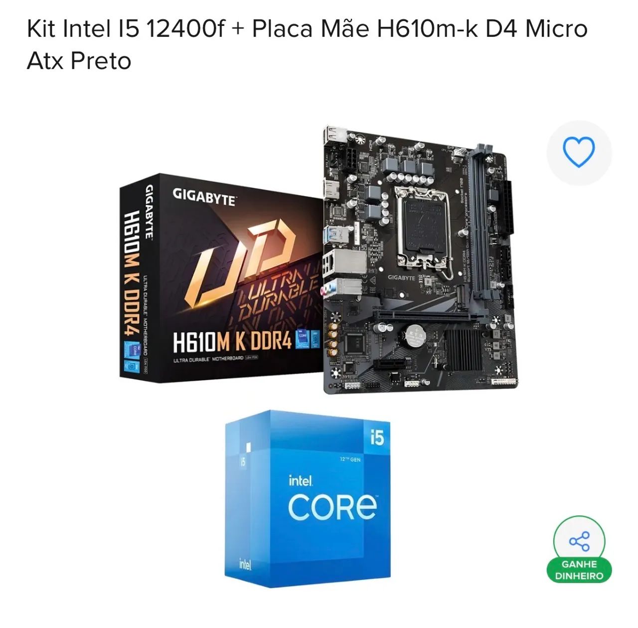 Placa mãe + processador 