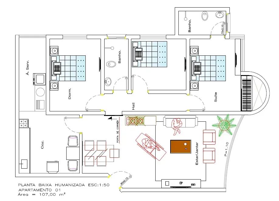 Apto  aluguel 105m2 com 3 quartos  Isento de condomínio - Foto 3