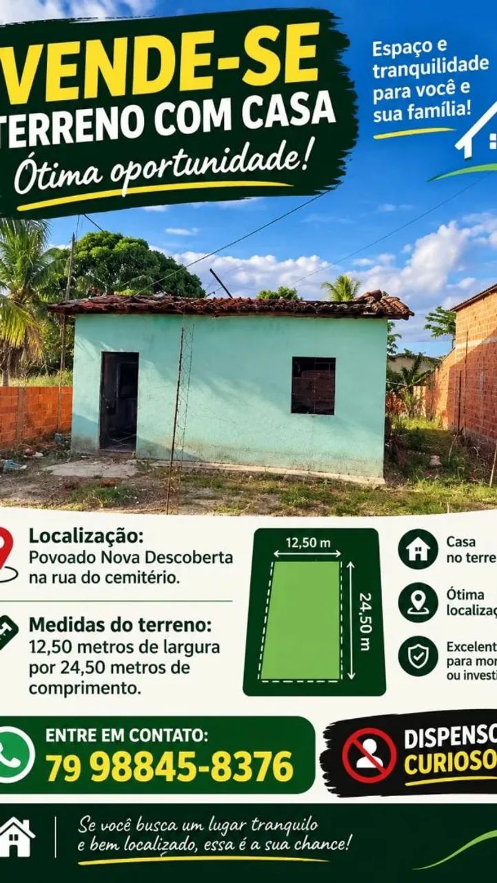 Vendo localizada no povoado nova descoberta rua do cemitério 