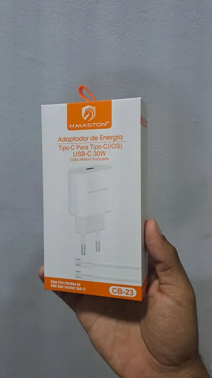 Carregador turbo 30w iPhone e tipo C carregamento super rápido  - Foto 4