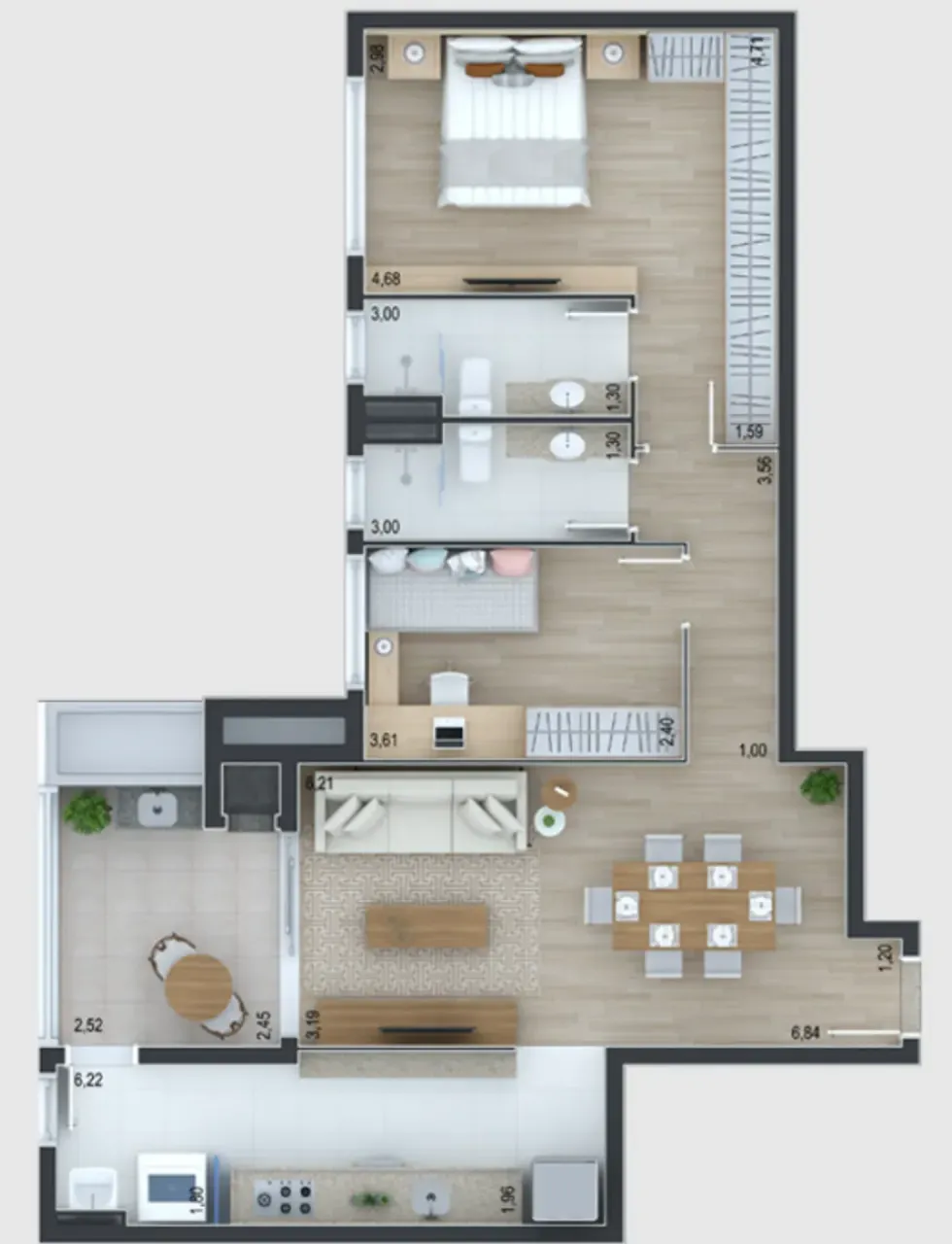 PLANTA 90m²