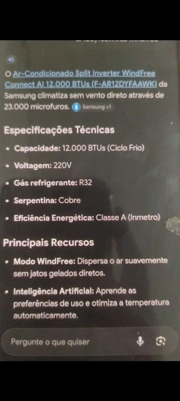 Ar condicionado sansung 12 mil btus - Foto 3