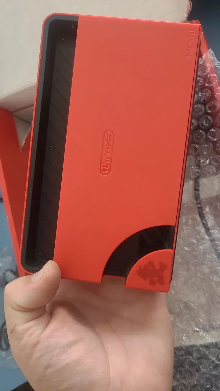 nintendo switch oled destravado sd 128gb red edition - Foto 3