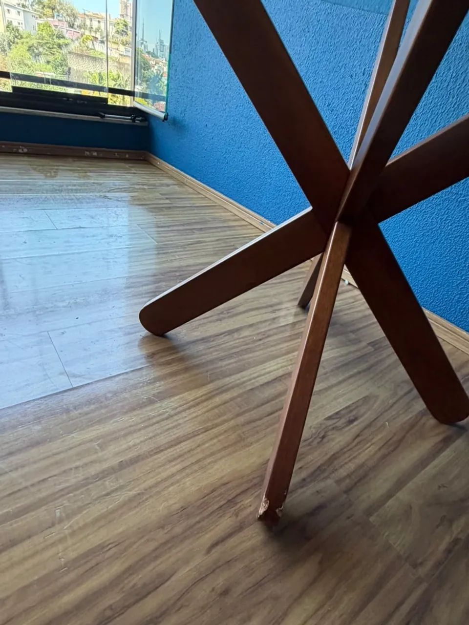 Mesa Tampo De Vidro Com 4 Cadeiras Estofadas - Foto 4