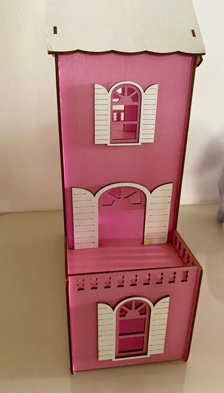 Casinha de boneca MDF - tamanho LOL e Poly - Foto 3