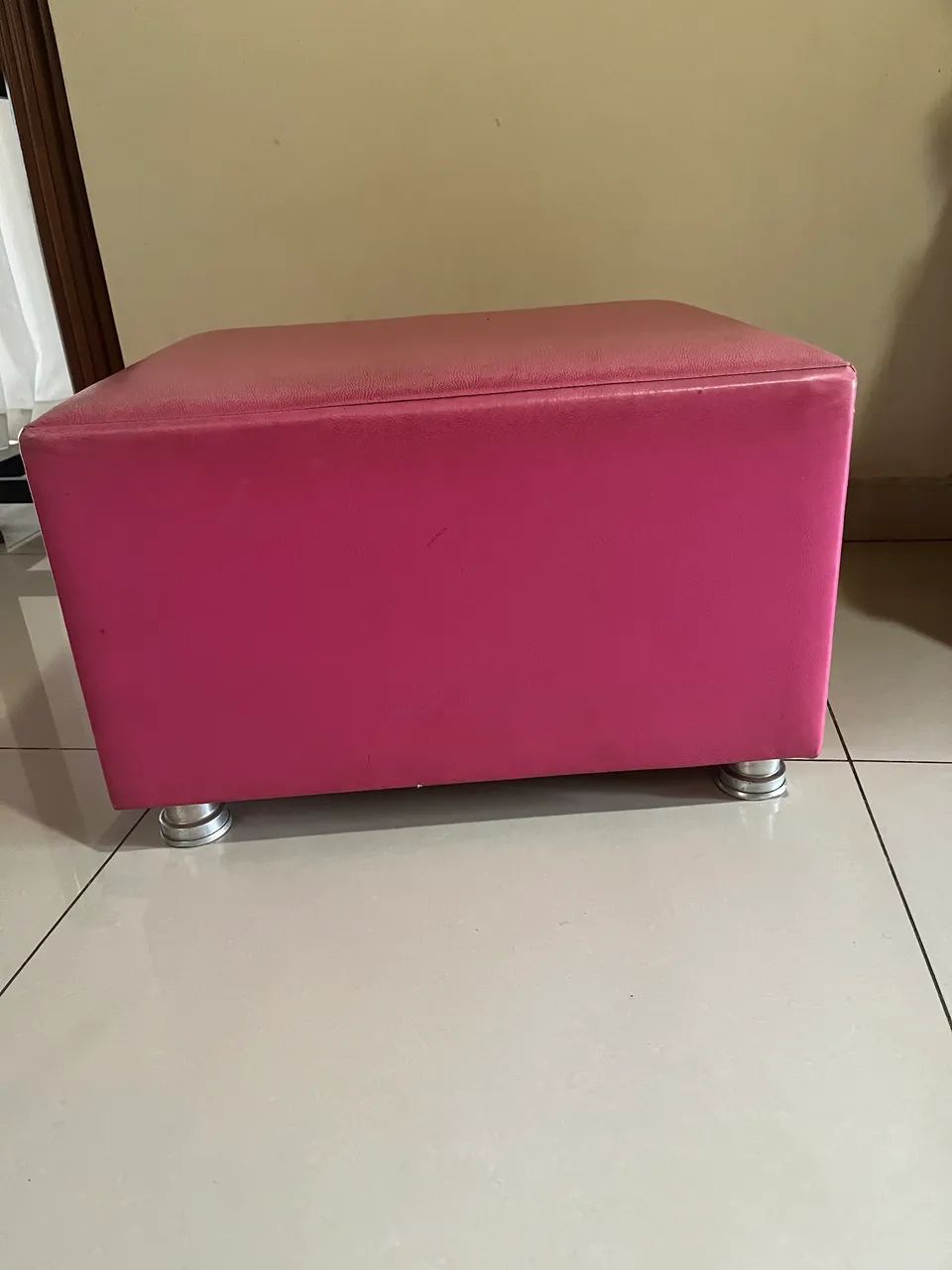 Pufe de madeira  - Foto 2