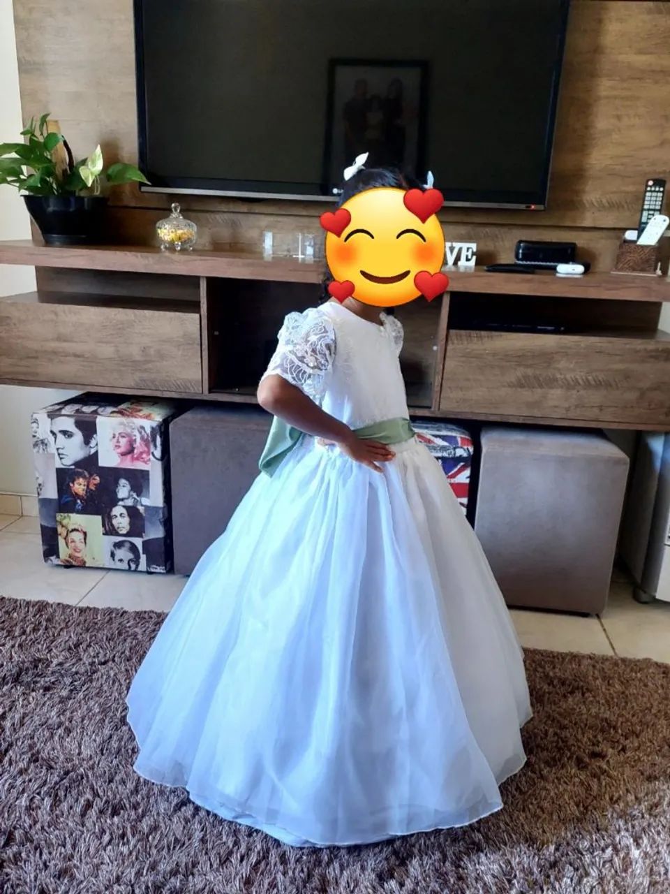 Vestido daminha branco