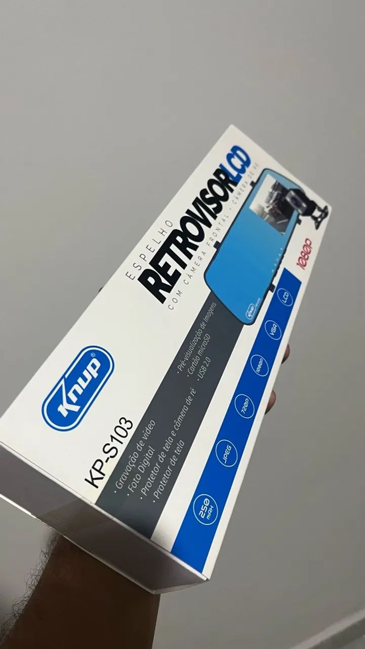 Retrovisor lcd com camera 