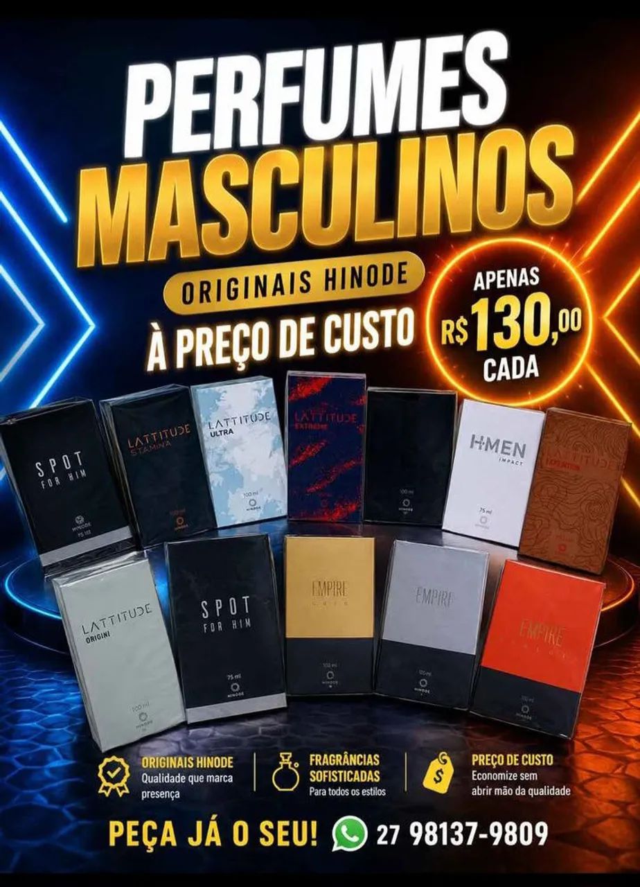 Perfumes masculinos originais Hinode