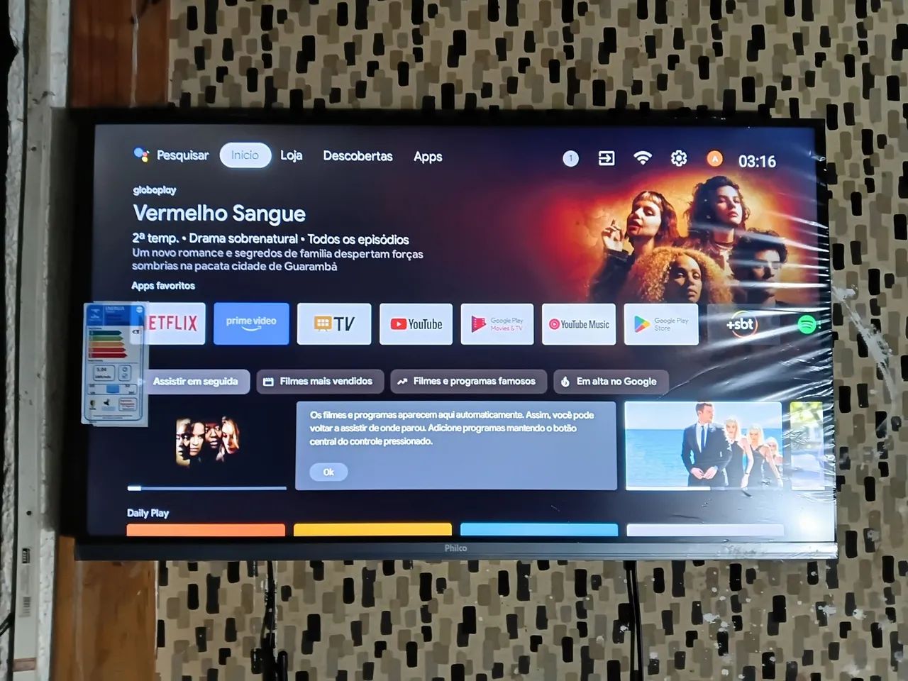 Tv 32 philco smarrt e android com nota e 1 ano de garantia  - Foto 3