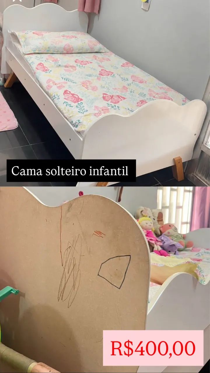 Cama Solteiro Infantil 