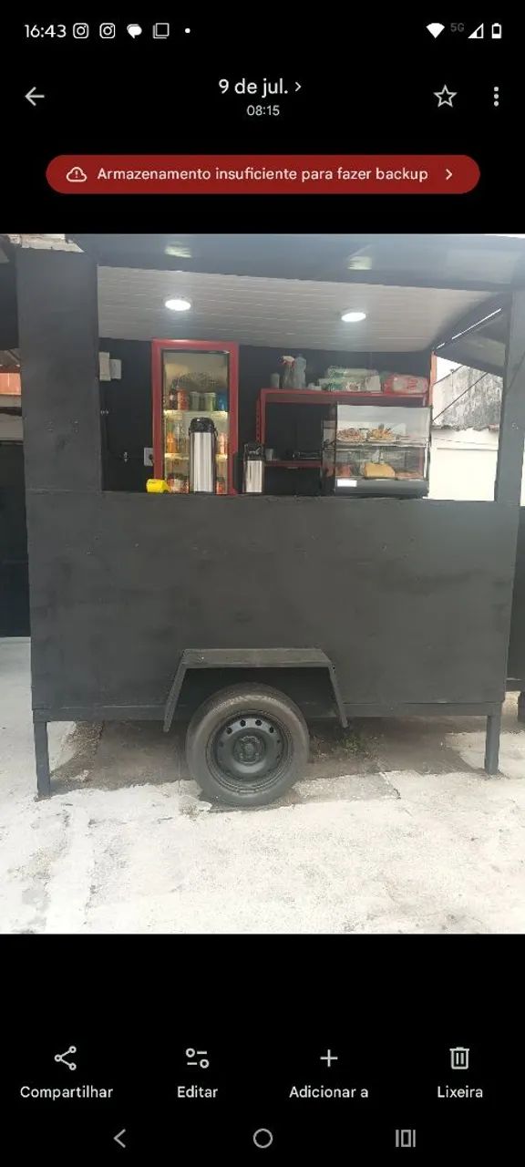 Trailer completo e máquina de fazer e modelar salgados